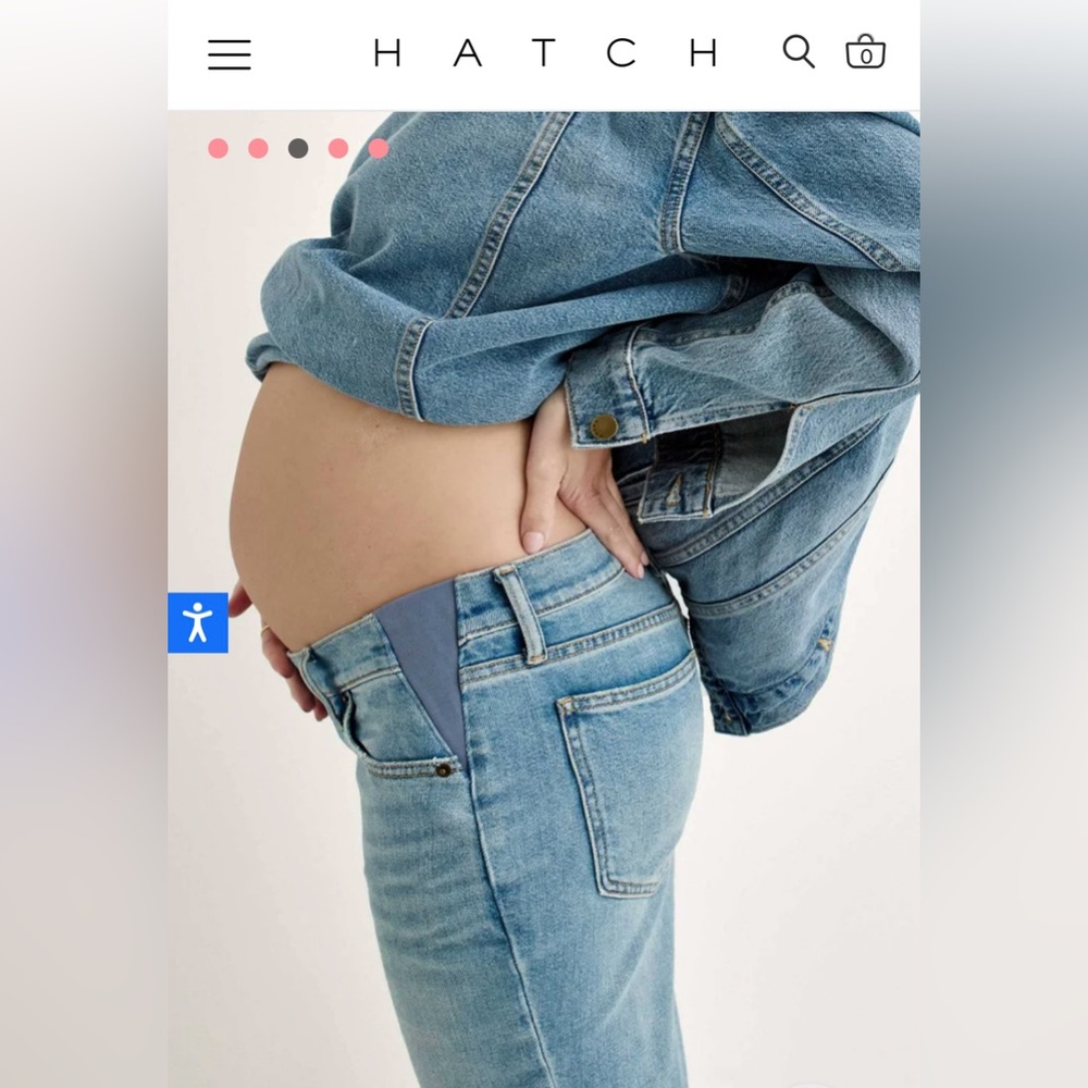 Hatch The Crop Maternity Jean in Light Wash